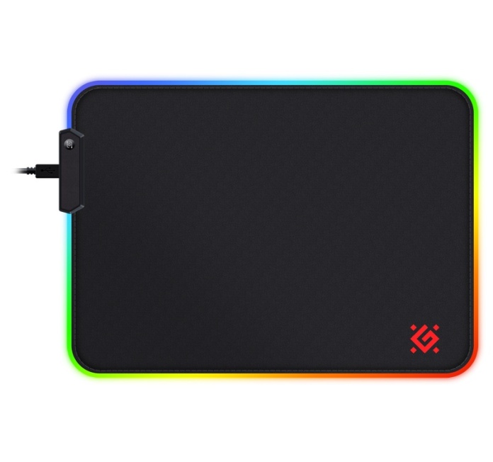 Podkładka pod mysz Defender Gaming Black L Light LED